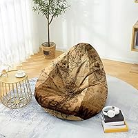 Pouf Poire Adulte Et Enfants, Plages 3D Pouf Geant Chambre, Bean Bag