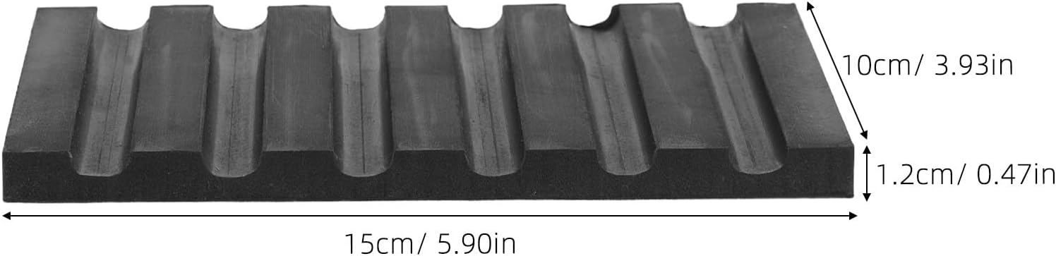 1 Set Insulation Silicone Pad for Heat Press - Silicone Pen Sublimation Mat with 6 Slots - 6x4inch High Temperature Pen Heat Pressing Mat for DIY Workshop