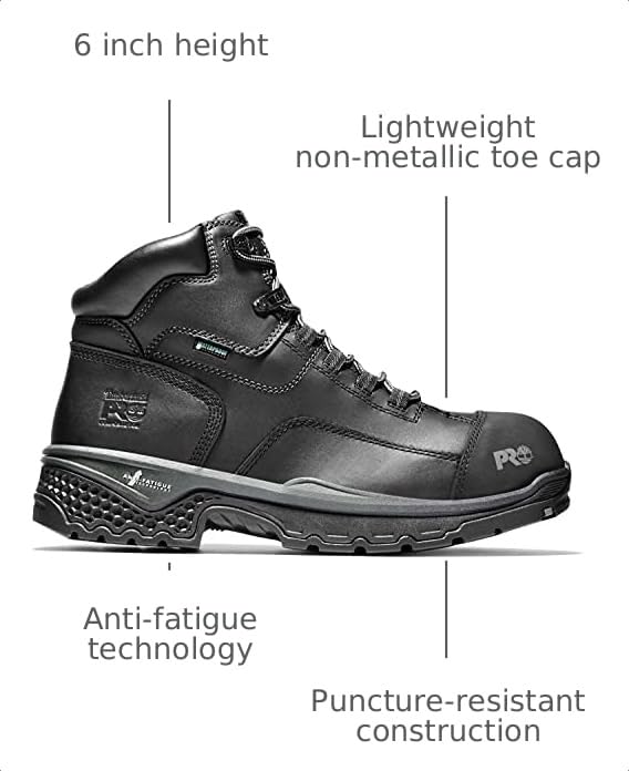 Image of Timberland PRO mens Bosshog 6 inch Composite Safety Toe Puncture Resistant Waterproof Industrial Work Boot