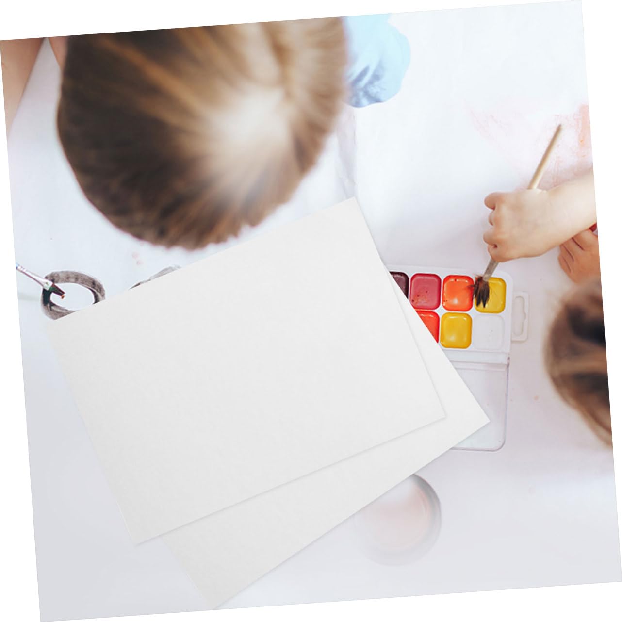HOODANCOS 100blätter Wasserfarbenpapier Dicke Strukturierte Malpapiere Für Aquarell Und Acrylfarben Für Künstler Und Hobbyisten Format