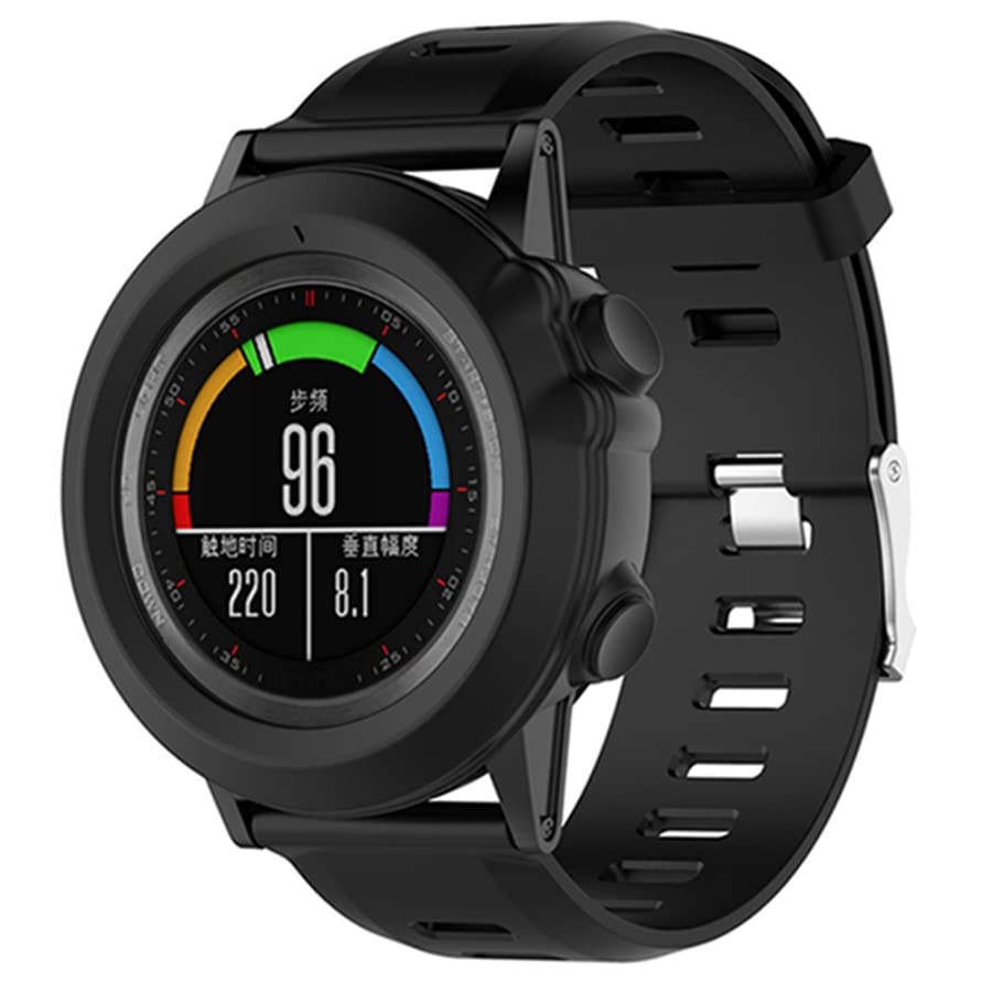 Coque silicone souple Garmin Fenix 3 et HR protection montre sport Agate - 3