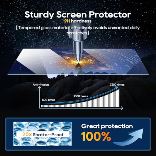 Image of 2019-2025 2026 Ram 1500 2500 3500 Screen Protector 12 inch for Dodge Ram (Laramie /Rebel /RHO /Limited /Limited Longhorn /TRX) Uconnect 12-inch Touchscreen, 9H Tempered Glass 2025 2026 Ram 1500 Accessories