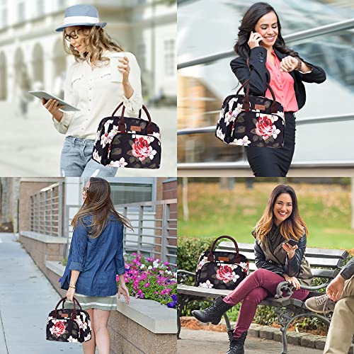 Lunch Bag Women-Flower Female Portable Insulated Lunch Bag Large Lunch Box,Durable Cooler Tote Bag For Work School Birthday Gifts For Women #TOP6