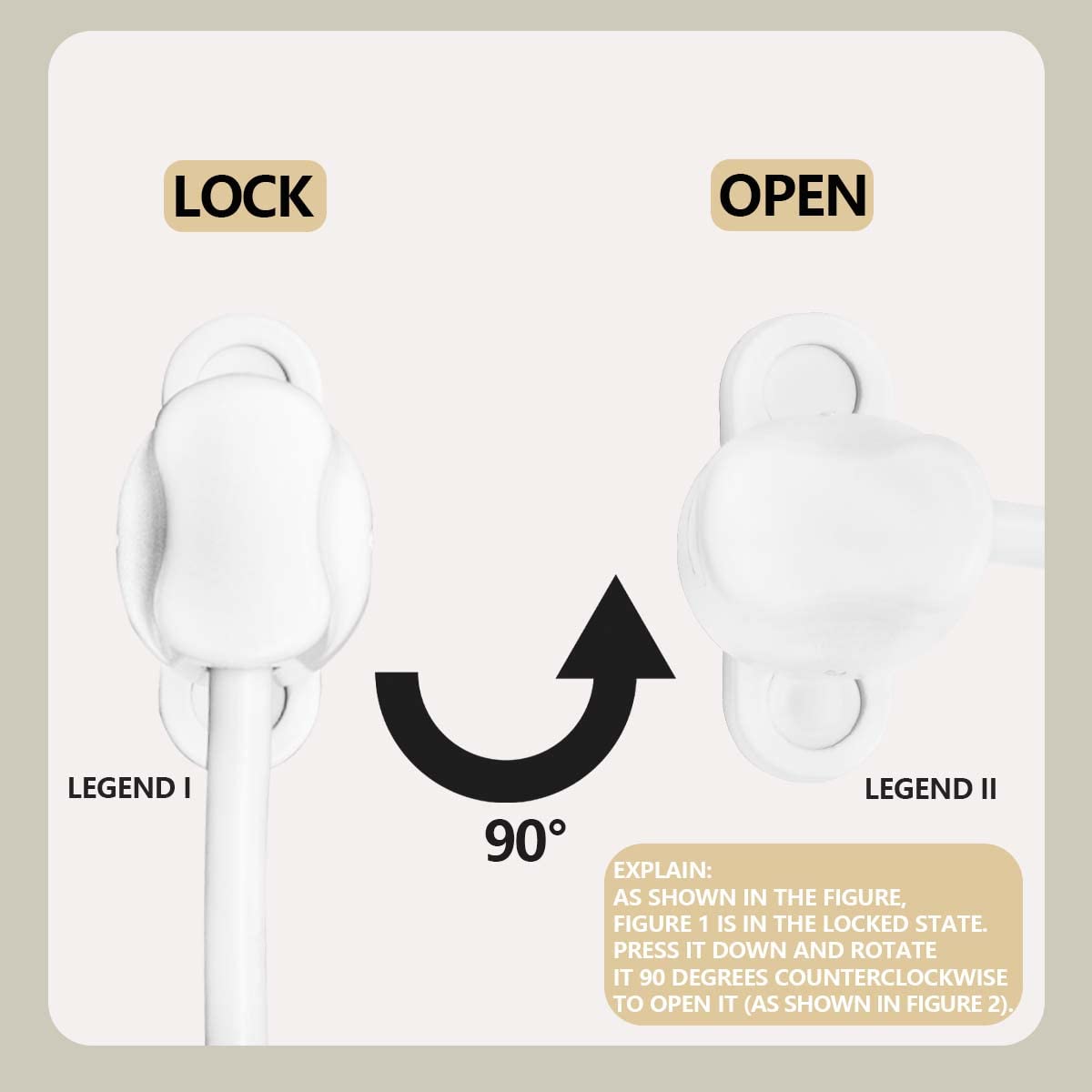 Bwintech 5 Pack White Keyless Window Restrictor - Image 4