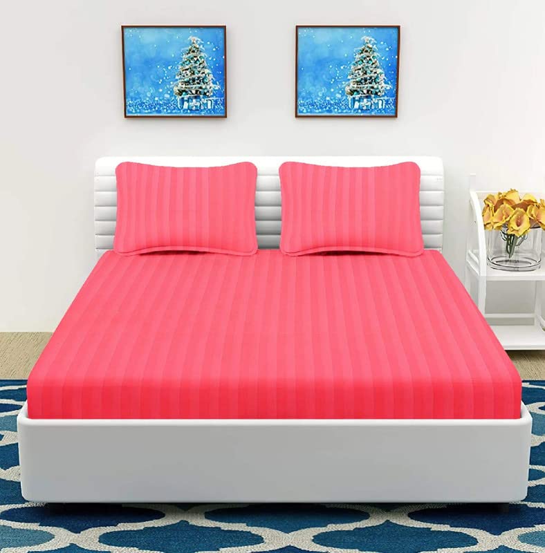 See full amazon price history chart for MAYSHA CREATIONS 300 TC Glace Cotton Plain Stripe Queen Size Double Bedsheet with 2 Pillow Cover for Home, Hotel, Guest Room (90 X 100) Inch Pack 1 MAYSHA CREATIONS 300 TC Glace Cotton Plain Stripe Queen Size Double Bedsheet with 2 Pillow Cover for Home, Hotel, Guest Room (90 X 100) Inch Pack 1 (B0BZWQ1697) Amazon Price History, Amazon Price Tracker