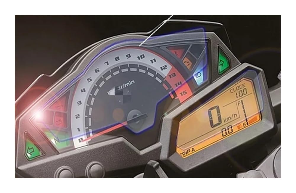 Película Protección contra Rayaduras Motocicleta para Kawa&Saki Z250 NIN&JA 250 Ninja300 Pegatinas Protectoras Pantalla Grupo Instrumentos Velocidad película velocímetro