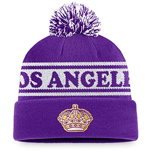Bonnet Los Angeles Kings Fanatics Resort en maille pour fan de hockey NHL