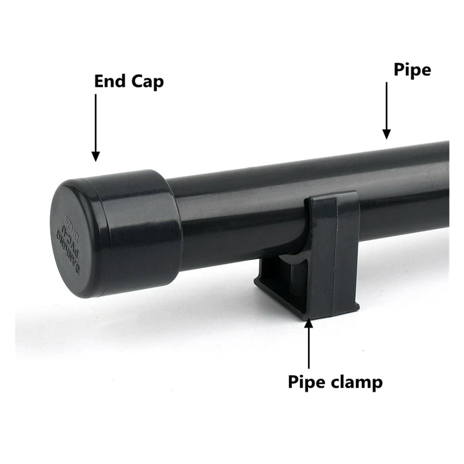 ISCBAFYX 1Pc ID 20~63mm Grigio Scuro Diretto Gomito a 90 Gradi Acquario Giardino Irrigazione Tee Raccordi per Tubi dell'Acqua (Tee,20mm)