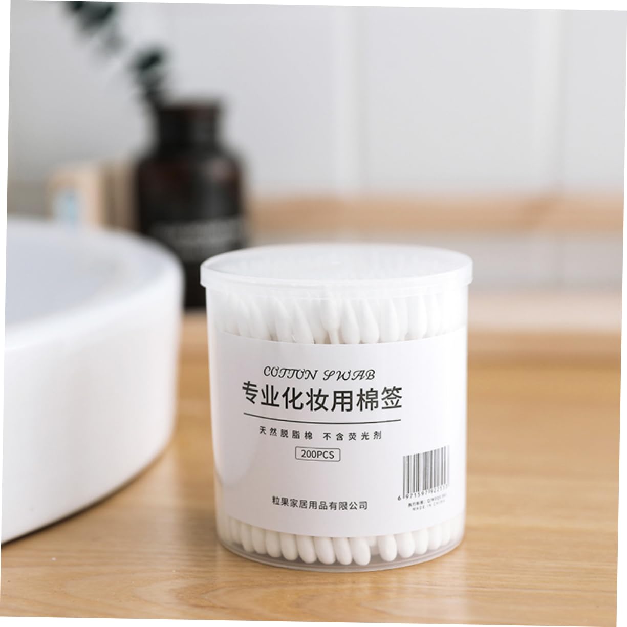 OSOLADY Double-ended Cotton Swabs for and Makeup 400pcs Reusable Large Cotton Balls Travel-friendly