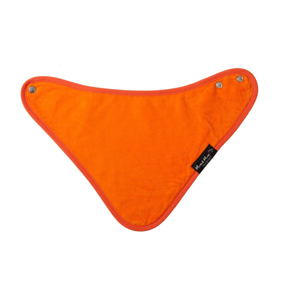 Mum2mum Orange Bandana Wonder Bib - Super Absorbent - Protects Against Eczema - 100% Cotton