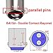 12V BA15D LED Bulb 1076 1142 1176 S8 3W 300Lm 2700K Warm White,DC Bayonet Double Contact Base, AC10-18Volt & DC10-30 Volts, Interior RV Camper Marine Boat Trailer Lights-6 Pack