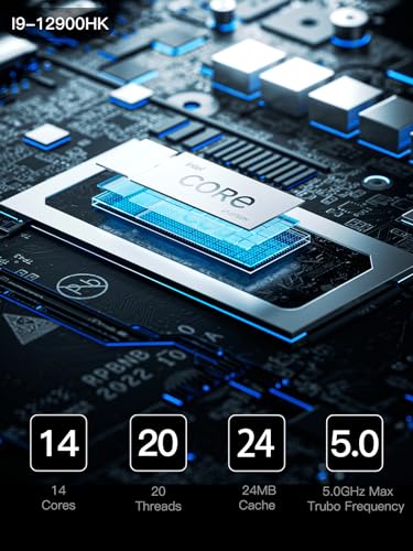 Image of MINISFORUM NAB9 Mini PC Core i9-12900HK(14C /20T, up to 5Ghz) Desktop Computer, 2X HDMI|2X USB-C Video Outputs Barebone Version, 2X 2.5G LAN / WiFi6E / BT5.2 / 4X USB Port /Intel Iris Xe Graphics Micro PC