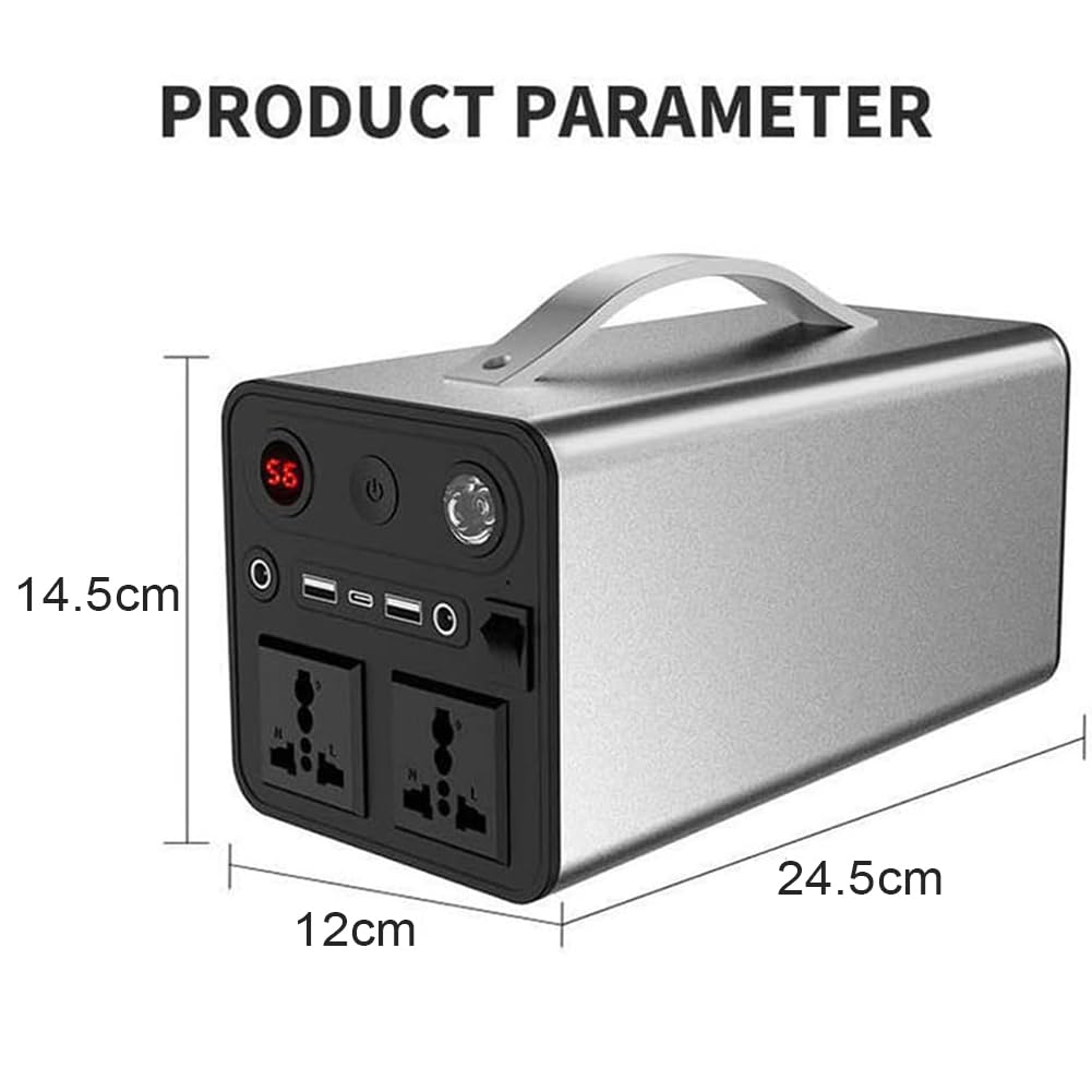 Centrale Elettrica Portatile da 300 W, Generatore di Batteria al Litio da 84000 mAh, Backup di Alimentazione di Emergenza, per Picnic All'aperto, Pesca, Viaggi, Feste, Campeggio/Camper/Uso Domestico