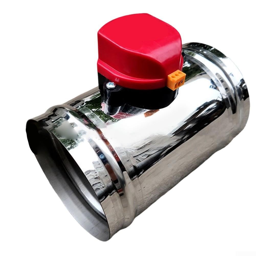 Serranda Antiritorno Motorizzata 8" 220V AC per Tubo Stufa e Condotte Aerazione Residenziali(200mm)