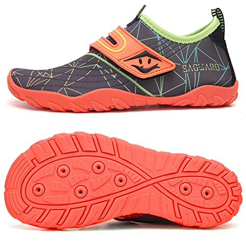 SAGUARO Kids Boys Girls Water Shoes Non-Slip Quick-Dry Barefoot Aqua Shoe Outdoor Sport Beach Swimming Surfing Diving - Main Image