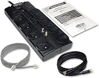 Vista 5 de Tripp Lite TLP1208TELTV Protect It! Protector de sobretensiones de 12 salidas