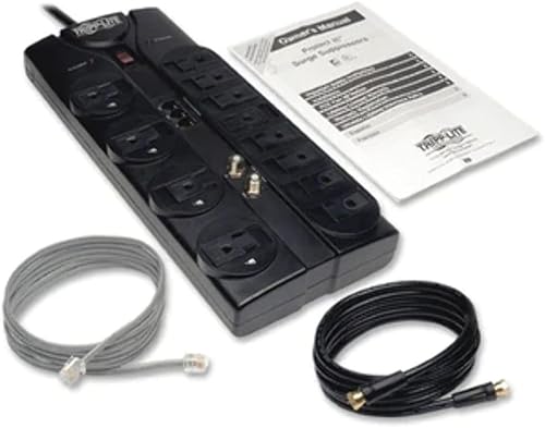 Miniatura 5 de Tripp Lite TLP1208TELTV Protect It! Protector de sobretensiones de 12 salidas