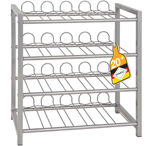 Haku Möbel Botellero Aluminio, Metal, Metal - Dim.: An 54 Cm X Al 60 Cm X P 31 Cm, Estilo: Moderno