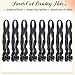 Vitorish French Curl Braiding Hair 16 Inch 75g/Pack Crochet Hair for Black Women 8 Packs Black Loose Wavy Pre Stretched Braiding Hair Synthetic Hair Extensions (16 Inch,8 Packs,1B)