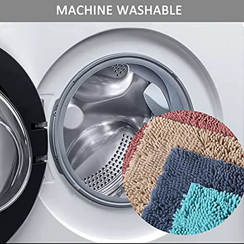 Bathroom Rugs Bath Mat Chenille Bath Rug, Extra Soft And Absorbent Shaggy Bathroom Mat Rugs, Washable, Strong Underside, Plush Carpet Mats For Kids Tub, Shower, And Bath Room (20X32 Inch, Champagne) #TOP6