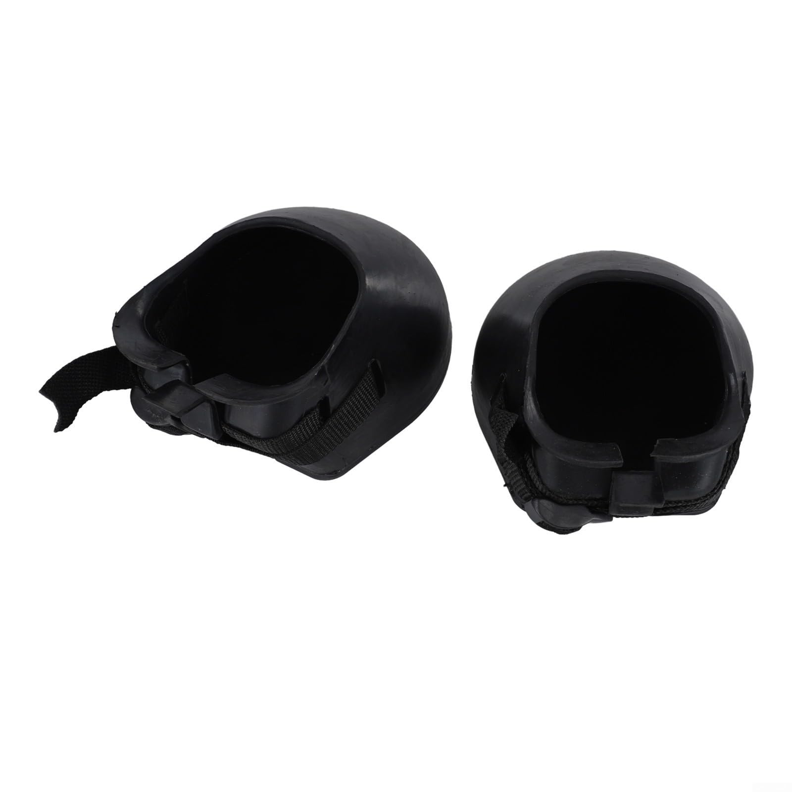 Lot de 2 bottes de protection antidérapantes en caoutchouc pour cheval Noir (M)