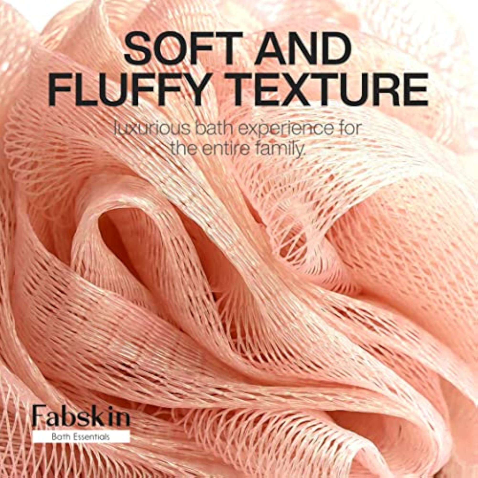 Luxury Back Bathing Loofah with Wooden Handle, Pack of 1