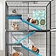 LCUHAVA 3 Stück Heusack Kaninchen Aufhängen Heuraufe Kaninchen 2 Löcher Heuraufe Meerschweinchen Geeignet Für Kaninchen, Chinchillas, Hamster und Andere Kleine Haus- und Heimtiere