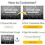 Leowefowa 10x8ft Custom Image Background Personalized Backdrop Customized Vinyl Backdrop with Pictures Photo Text Custom Banner Supplies Background for Baby Shower Birthday Party Decor - Image 2