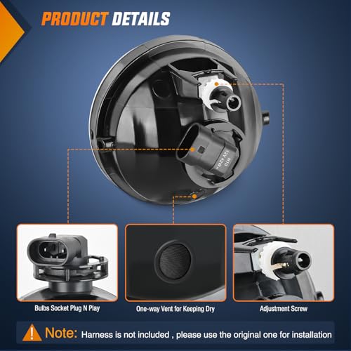 Image of Nilight Fog Light Assembly Compatible with Toyota 2005 2006 2007 2008 2009 2010 2011 Tacoma 2007-2013 Tundra 2008-2017 Sequoia 2004-2006 Solara Smoke Lens w /H10 42W Bulbs