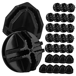 Parliky Sturdy 30 Pack Plastic Connectors Cube Storage Mesh Connectors for Wire Shelf Organizer and Modular Closet