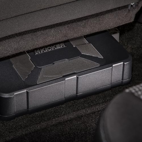 Image of KICKER 51HS8 Hideaway Compact Powered Subwoofer Enclosure with 8-Inch Subwoofer HS8