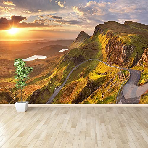 Papier peint camouflage au design moderne de montagne