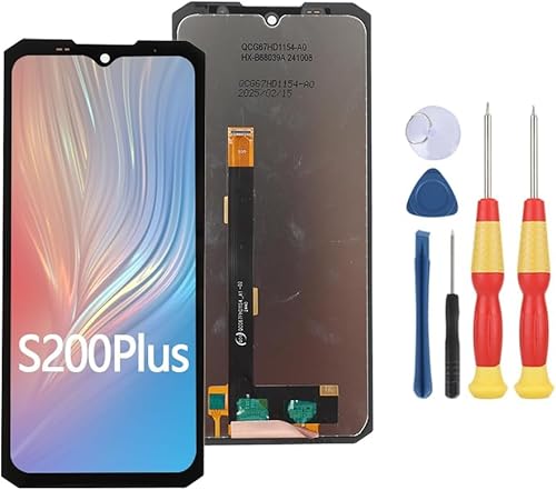 SiuVorZhi LCD Display Compatible with DOOGEE S200 Plus / S200X / Fire 6 max LCD Display Touch Screen Assembly Repair Replacement Parts with Tools..