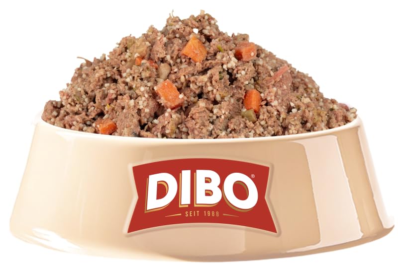 DIBO Frischemenü Rind 8kg (20 x 400g) - Tiefgekühltes Komplettmenü mit Rind, Reis & Gemüse – Omega‑3‑reiches Hundefutter - Sous‑Vide gegart - Ohne Getreide & Zusatzstoffe