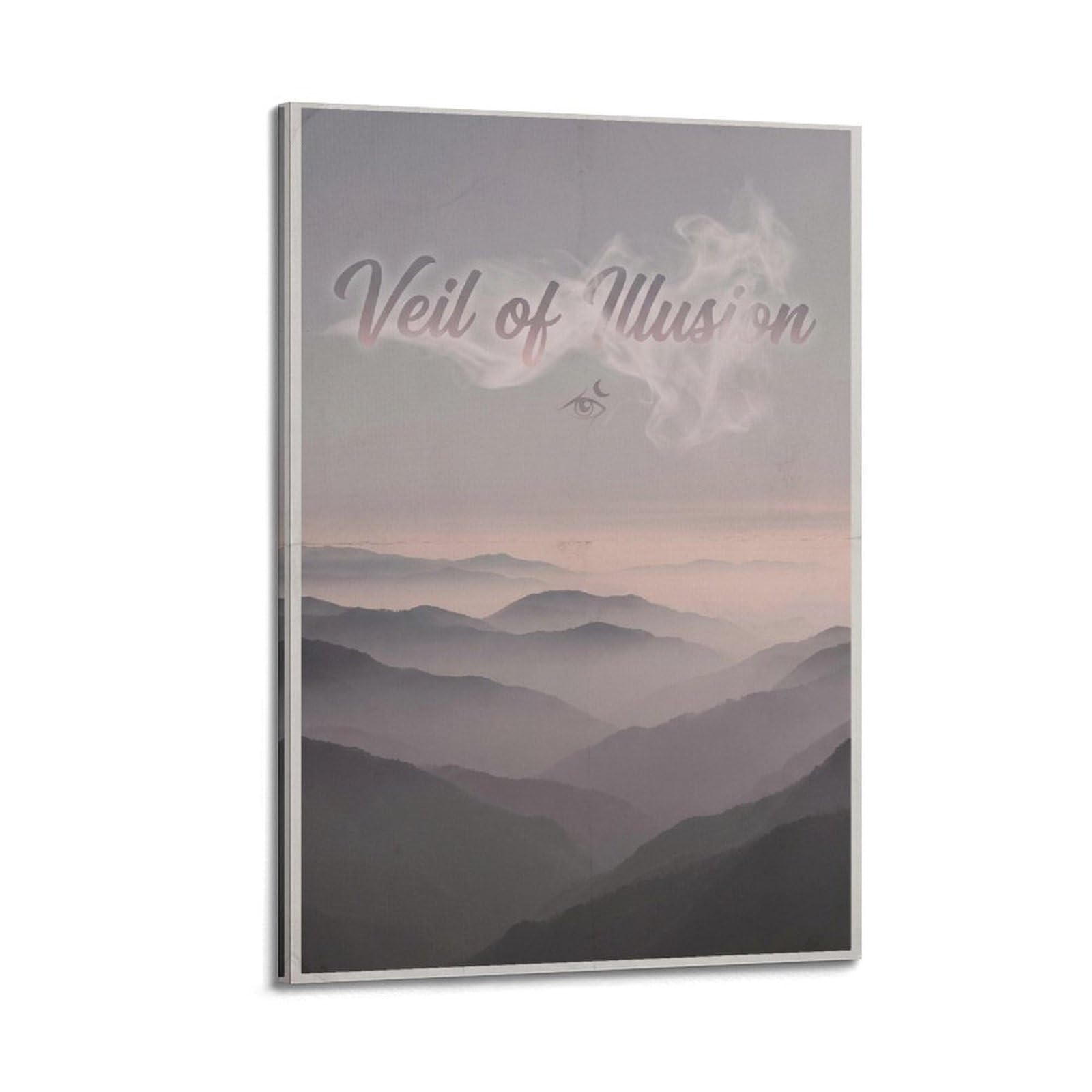 XKUGA Zen Mountain Poster Morning Mist Illusion Meditation Modern Decorative Canvas Prints - Ideal Wall Art for Family, Man Cave, Game Room, Boys & Girls Bedroom 20x30inch(50x75cm)