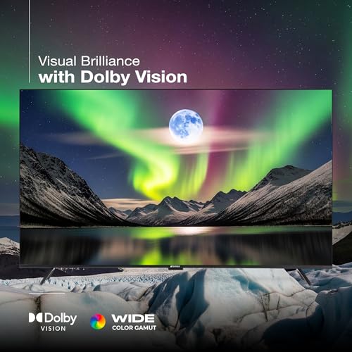 Image of Sansui 109cm (43) 4K QLED Google TV with Dolby Vision, HDR10+, Dolby Atmos, HSR 120Hz, MEMC, 30W Surround Sound, FloLED Panel JSW43UG23Q (Black)