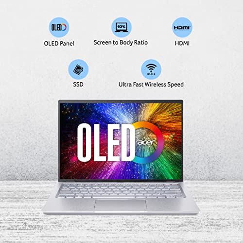 Image of acer Swift 3 OLED 12th Gen Intel EVO Core i5 (16 GB RAM /512 GB SSD /Windows 11 Home /MS Office 2021 / Fingerprint Reader /Steel Gray / 1.45 KG / SF314-71