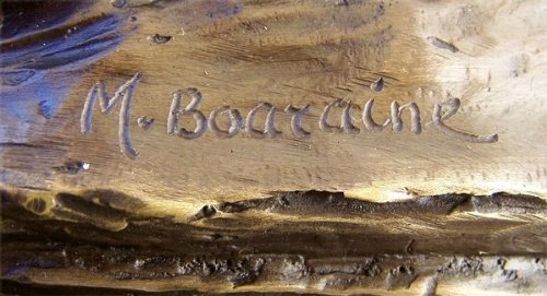 Kunst & Ambiente Art Deco Bronze - Amazon On Marble Base - Signed Marcel Bouraine #TOP2