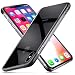 Guchoi Compatible iPhone Xs MAX Case, Full Corners Protection Flexible TPU Anti-Slip Shockproof Protective Case Support Wireless Charging - Clear/Black