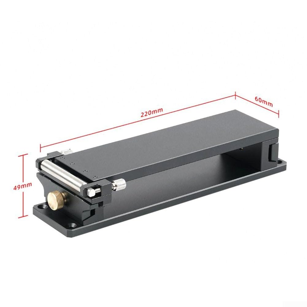 Soporte de papel de lija de 220 x 60 mm, soporte de metal para afilador, base de soporte para carpintería, accesorio de lijado