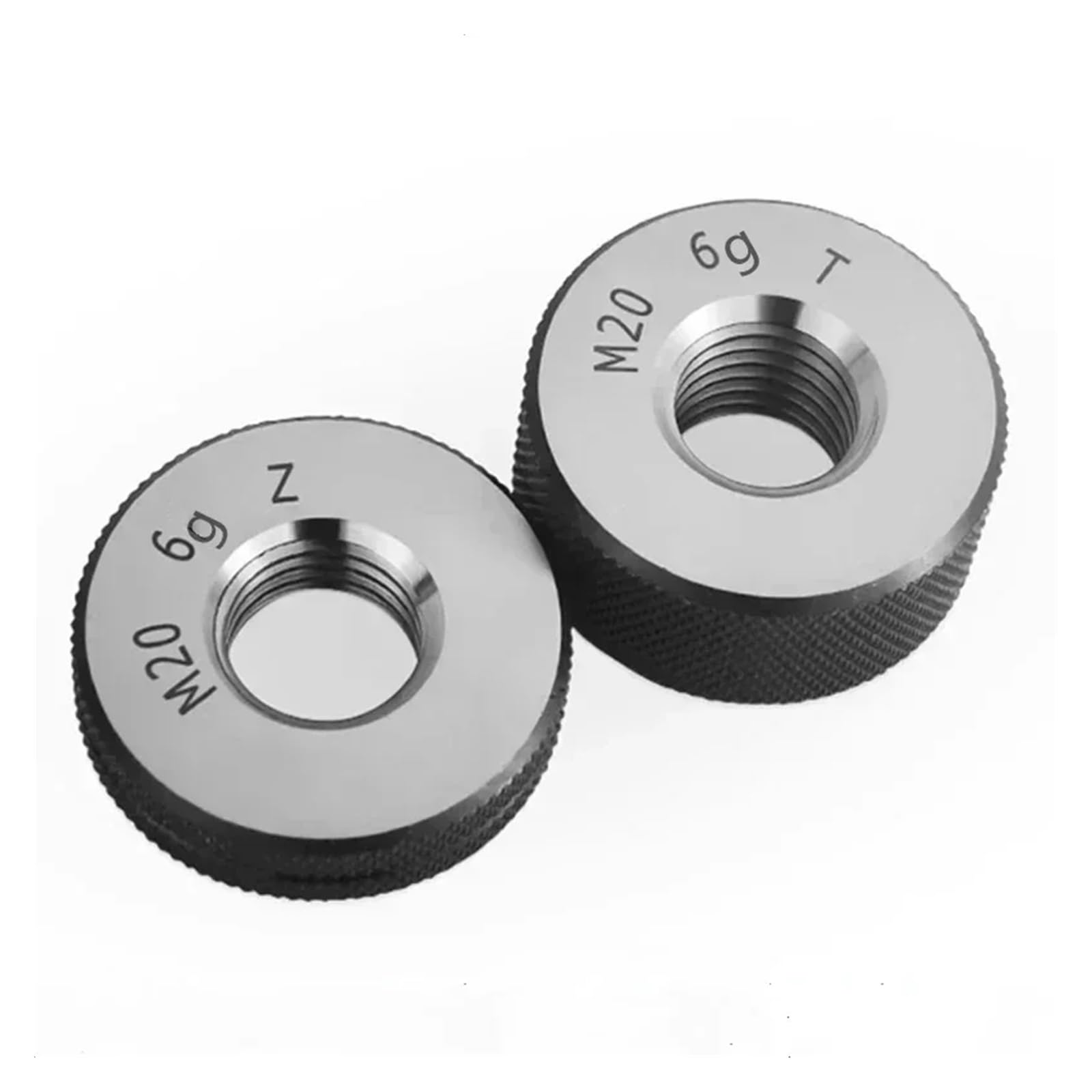 Szablon do gwintów pierścieniowych, metryczny, 6 G, Go No, M1–M42, 2 sztuki (M30 x 3,5)