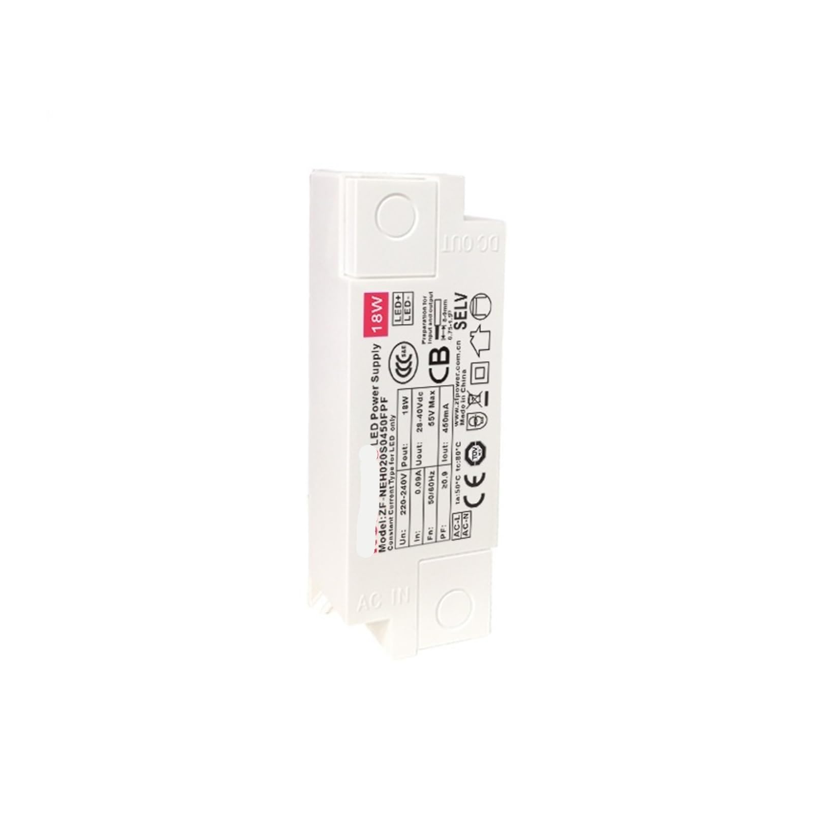 Driver LED 15-18W anti-scintillement pour réparer un panneau lumineux