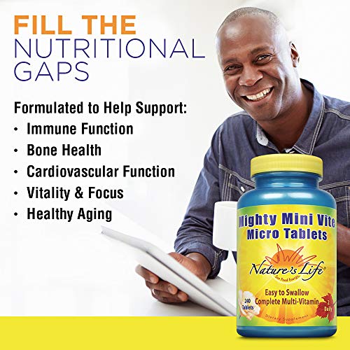 Nature's Life Lemon Bioflavonoids 1000Mg & Mighty Mini Vite Bundle | Immune & Overall Health Support | 250Ct, 240Ct #TOP3