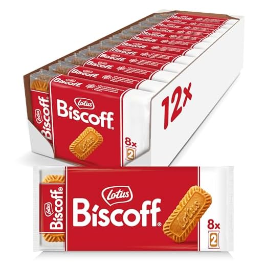 Lotus Biscoff | Galleta Original Caramelizada | Envueltas en Packs de 2 | Vegana | 12 x (8 x 2 packs) | 1,48kg