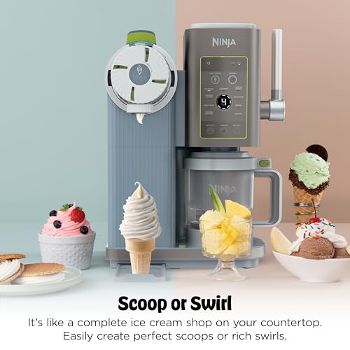 Image of Ninja Creami Scoop & Swirl 13-in-1 Ice Cream and Soft Serve Maker, NC701ND
