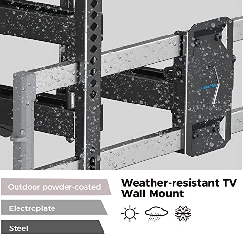 Usx Star Weatherproof Outdoor Tv Mount For 47-84 Inch Tv, Full Motion Tv Wall Mount Tv Bracket With Smooth Swivel Tilt Extension Leveling thumb #1