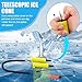 NOWHYX Retractable Ice Safety Pick - Skating & Fishing Kit Accessories, Portable Emergency Fit Retractable Safety Pick Skatings Kit for Skating Sled Walking On Ice Protection(Color:Yellow)