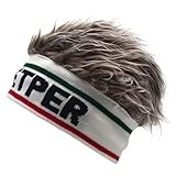Gorro de punto con Dreadlocks peluca sombrero de punto elástico gorras sombrero de pelo integrado invierno hombres jóvenes sombreros personalidad Hip Hop carta sombrero, A-CE, 56/58 cm