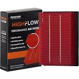 HIGHFLOW High Performance, Pre-Oiled Disposable Engine Air Filter PA5323X | Fits 2001-2008 Ford
