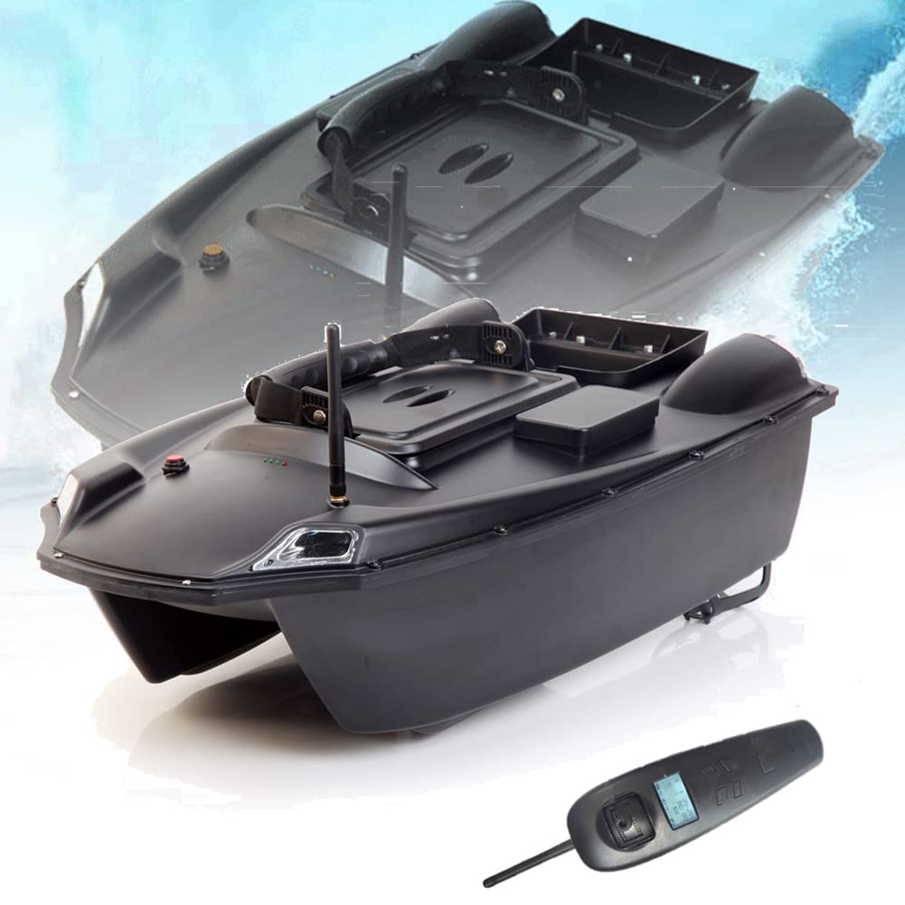 Three Warehouse Bait Boat 500M RC Fishing Bait Boat with Dual Motor, 10400mah Battery, GPS Positioning Automatic Return, Remote Control
